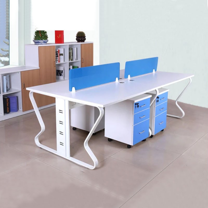 简约屏风职员办公桌椅员工桌组合2/4/6人位电脑桌