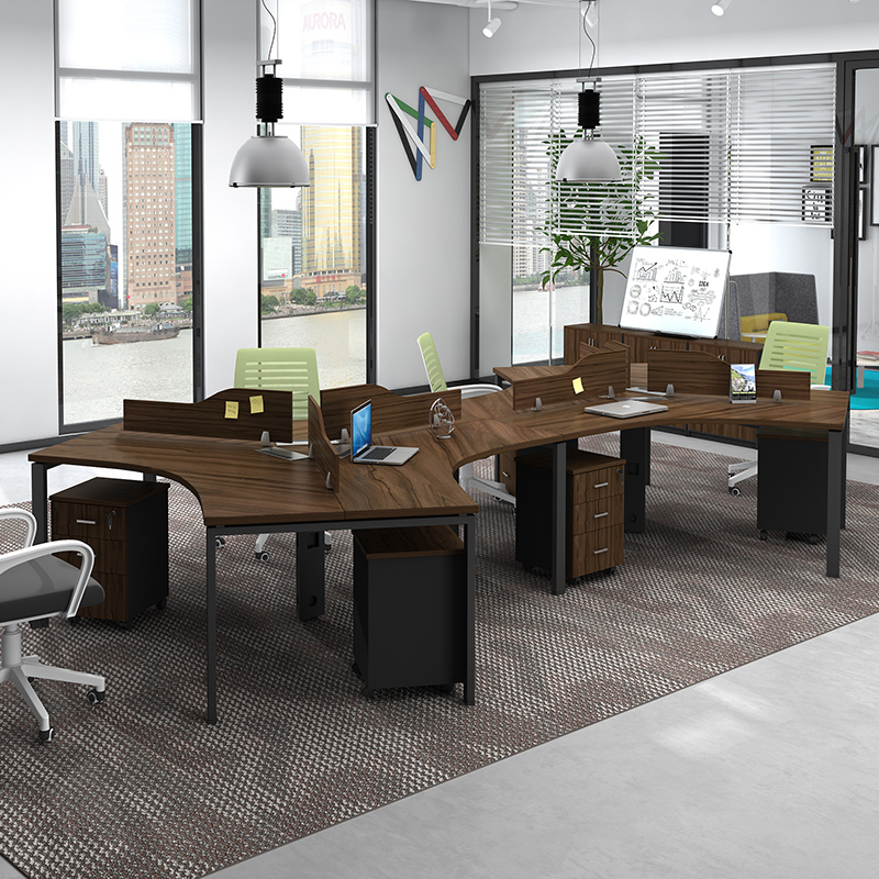 <b>职员办公桌3人6人位组合北京办公家具多人位屏风</b>