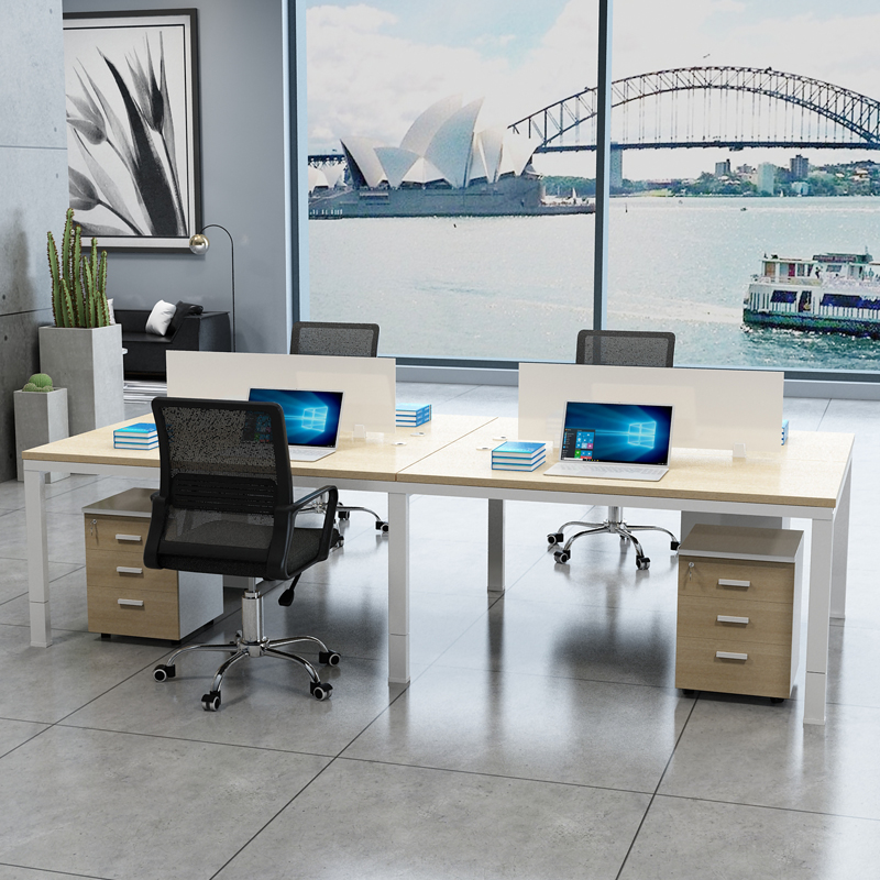 <b>职员办公桌简约桌椅组合电脑四人位屏风工作工</b>