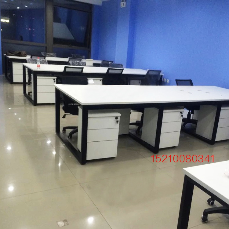 北京办公家具职员办公桌6人位组合卡座员工位