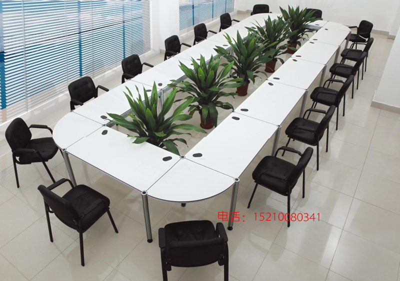 北京办公会议桌长桌简约现代大型洽谈桌桌椅组