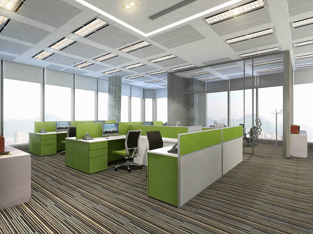 办公家具逐步走向开放性的工作模式 北京办公位