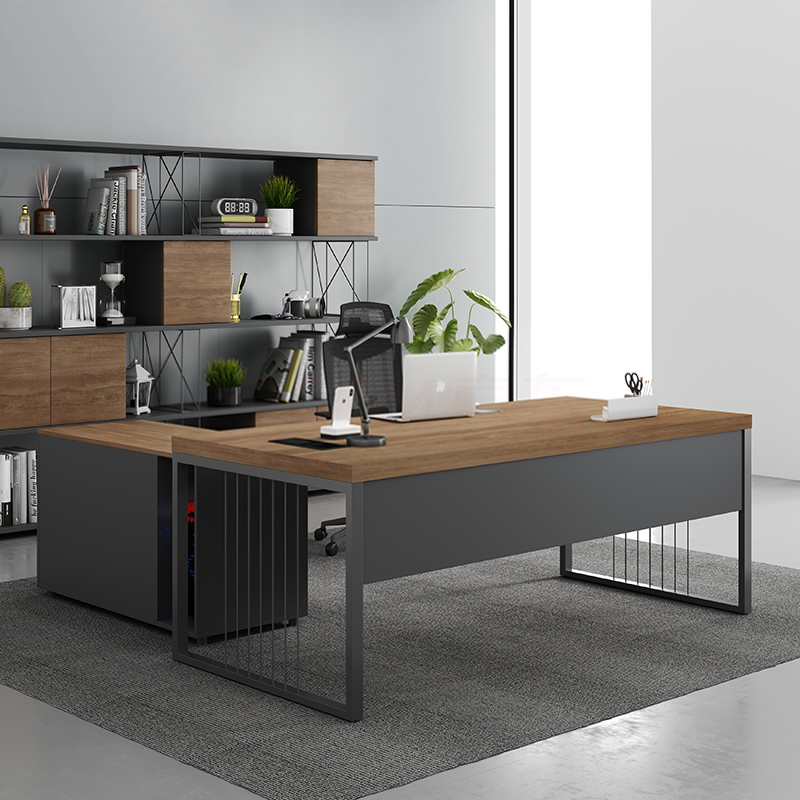 北京办公家具板式大班台主管经理总裁桌椅组合