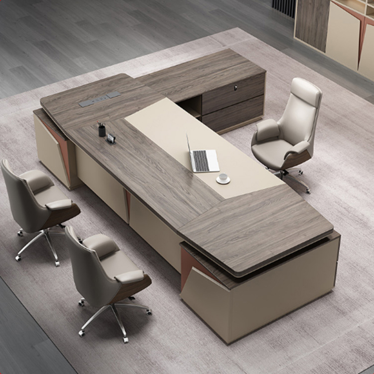 北京老总裁桌大班台主管经理桌组合办公桌椅