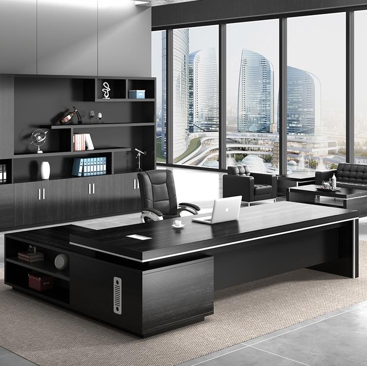 北京简约现代老板桌椅组合大班台总办公家具