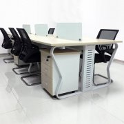 北京办公家具办公桌简约现代电脑桌4人位屏风工