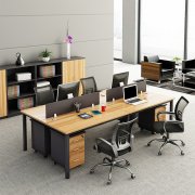 职员办公桌北京简约现代4人位广州办公家具工作