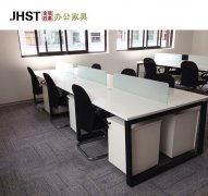北京4人钢架屏风办公桌椅组合工位定制办公家具