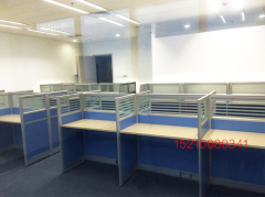 北京职员办公桌椅组合4人位办公室隔断桌子现代