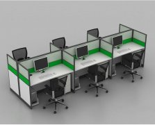  北京办公室桌椅组合职员办公桌简约现代4/6人位