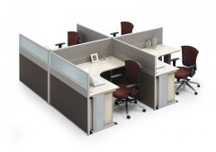 北京办公家具 职员办公桌2/4/6人组合员工位办公