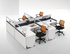 北京职员办公桌屏风办公桌员工桌工作位F型2人位