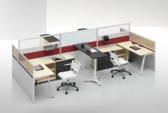 北京办公家具简约现代4人位双人面对面办公桌椅