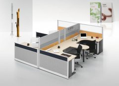  简约办公桌职员办公室桌椅组合屏风工作位电脑