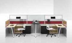 北京办公家具职员办公桌椅组合四人位简约现代